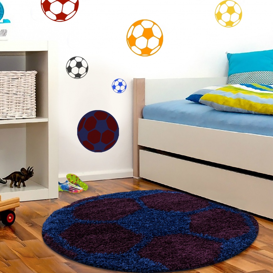 Shaggy Fun Kids Navy Rug